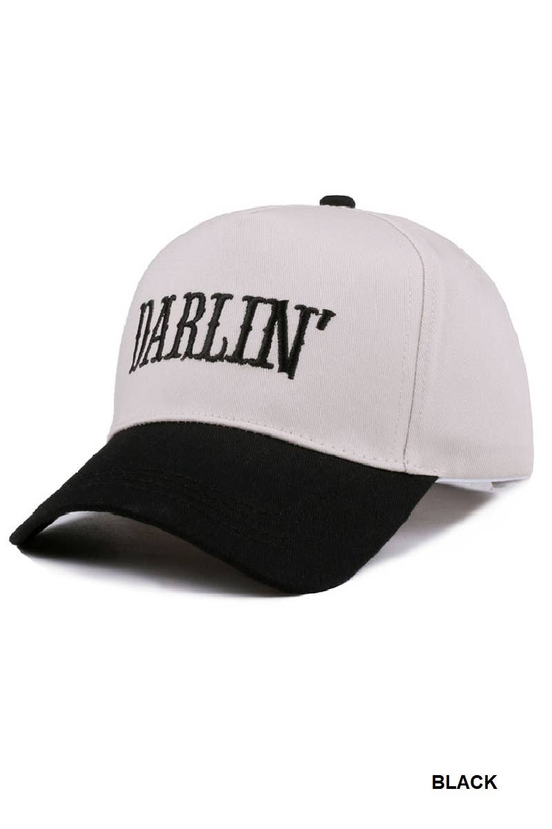 Darlin' Two Tone Canvas Cotton Cap