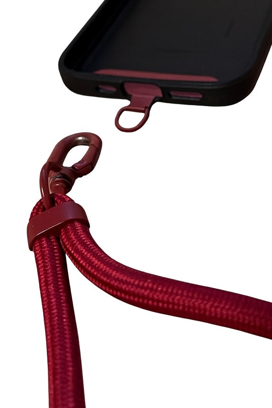 Adjustable cord crossbody lanyard