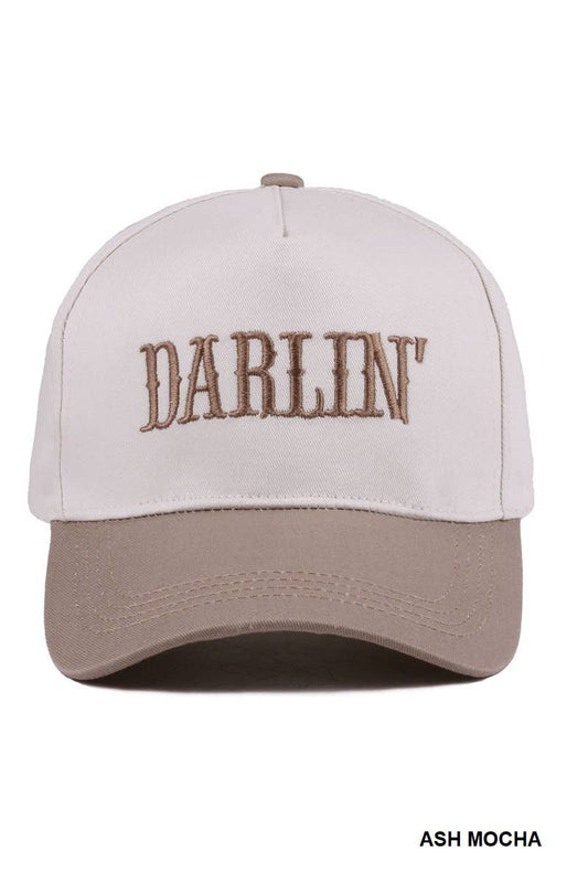 Darlin' Two Tone Canvas Cotton Cap