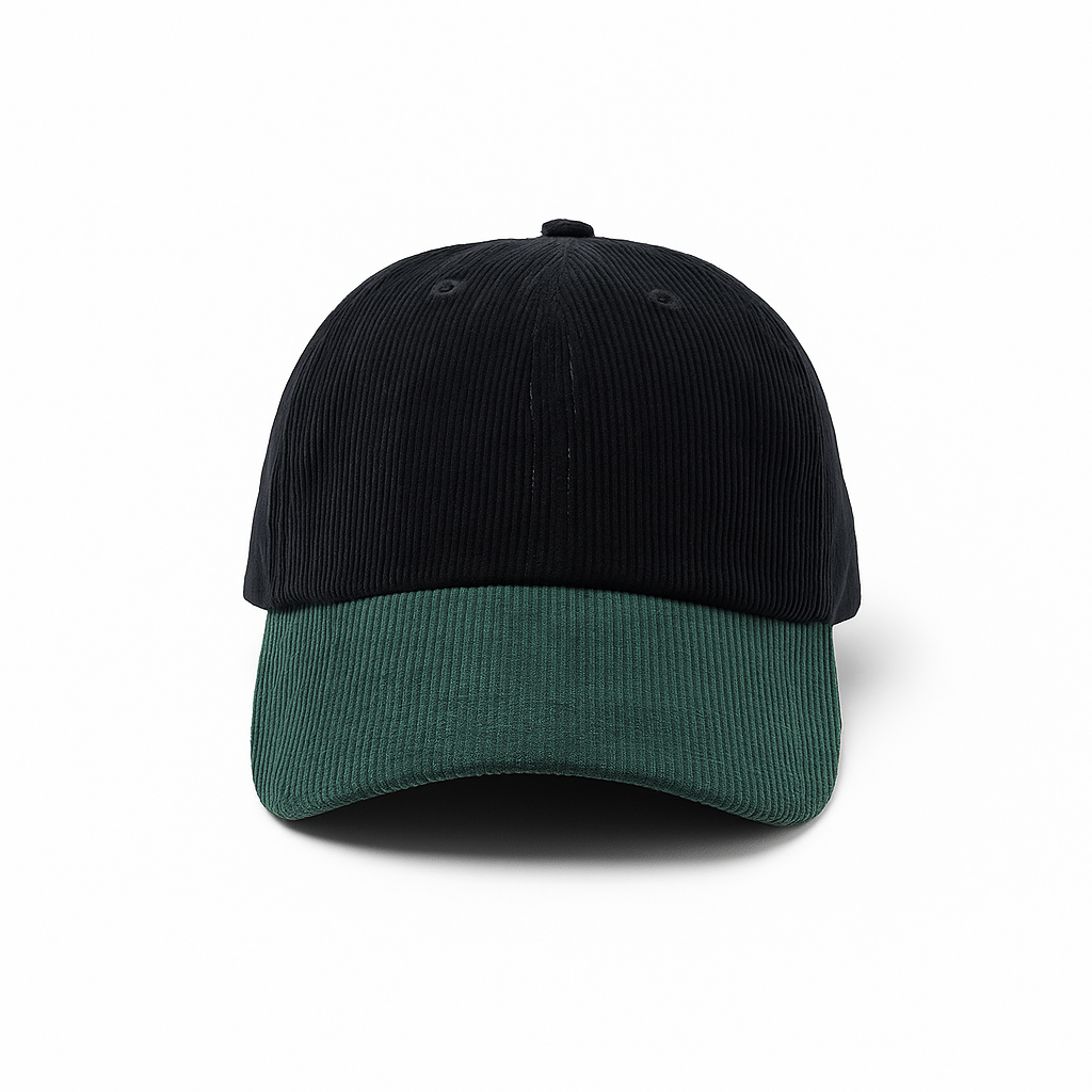 Corduroy two-tone trucker hat