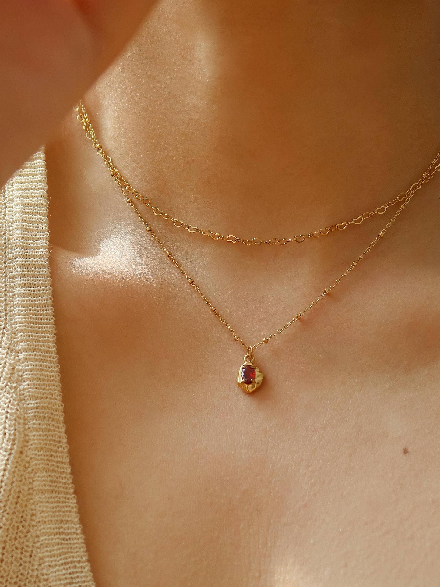 Ryleigh 18K Gold Non-Tarnish Petite CZ Necklace